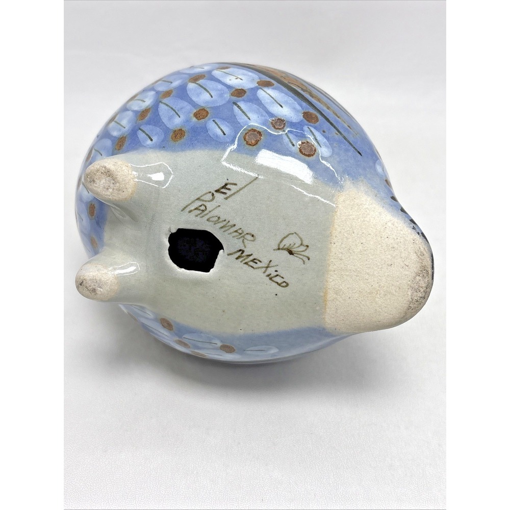 Vtg Ken Edwards El Palomar Mexico Hand Paint Pottery Quail Bird 7" Tonala Signed - Picture 7 of 7